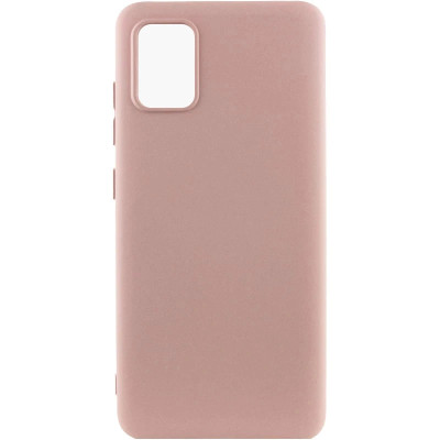 Накладка (з мікрофіброю) Silicone Cover Lakshmi для Samsung A31 / A315- рожевий пісок