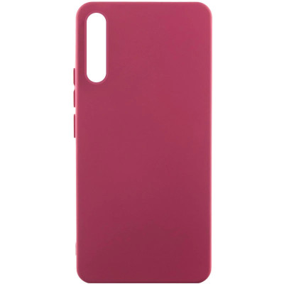 Накладка (з мікрофіброю) Silicone Cover Lakshmi для Samsung A50 / A50s / A30s- марсала