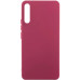 Накладка (з мікрофіброю) Silicone Cover Lakshmi для Samsung A50 / A50s / A30s- марсала