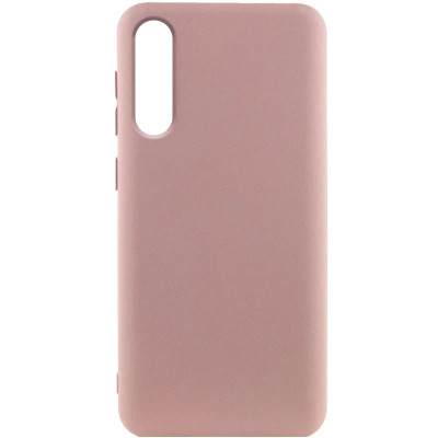 Накладка (з мікрофіброю) Silicone Cover Lakshmi для Samsung A50 / A50s / A30s- рожевий пісок