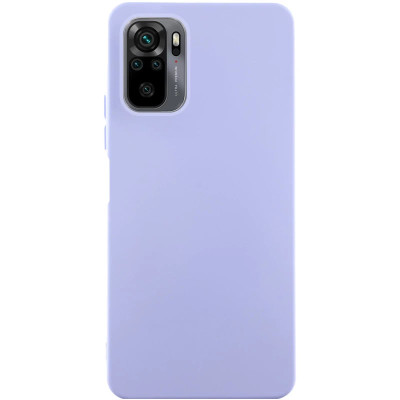 Накладка (з мікрофіброю) Silicone Cover Lakshmi для Xiaomi Redmi Note 10 / Note 10S / Poco M5s- бузковий