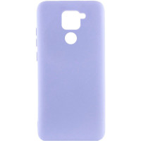 Накладка (з мікрофіброю) Silicone Cover Lakshmi для Xiaomi Redmi Note 9- бузковий