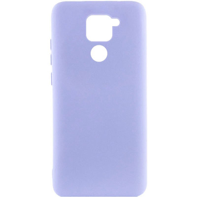 Накладка (з мікрофіброю) Silicone Cover Lakshmi для Xiaomi Redmi Note 9- бузковий