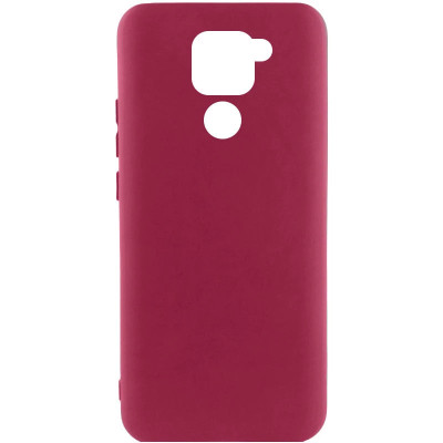 Накладка (з мікрофіброю) Silicone Cover Lakshmi для Xiaomi Redmi Note 9- марсала