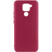 Накладка (з мікрофіброю) Silicone Cover Lakshmi для Xiaomi Redmi Note 9- марсала
