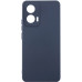 Накладка (з мікрофіброю) Silicone Cover Lakshmi Full Camera для Motorola Edge 50 Fusion- темно-синій