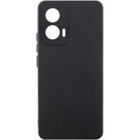 Накладка (з мікрофіброю) Silicone Cover Lakshmi Full Camera для Motorola Edge 50 Fusion- чорний