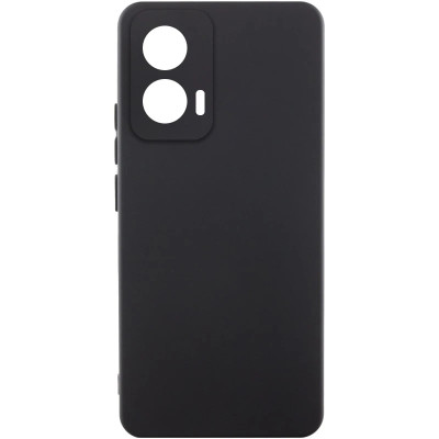 Накладка (з мікрофіброю) Silicone Cover Lakshmi Full Camera для Motorola Edge 50 Fusion- чорний
