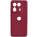 Накладка (з мікрофіброю) Silicone Cover Lakshmi Full Camera для Motorola Edge 50 Ultra- марсала