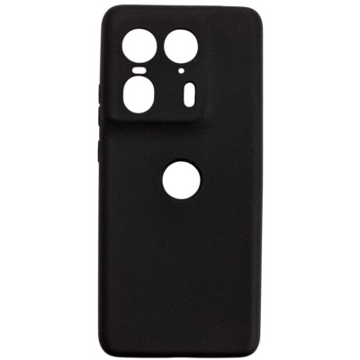 Накладка (з мікрофіброю) Silicone Cover Lakshmi Full Camera для Motorola Edge 50 Ultra- чорний