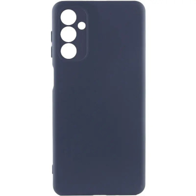 Накладка (з мікрофіброю) Silicone Cover Lakshmi Full Camera для Samsung A05s / A057- темно-синій