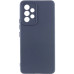 Накладка (з мікрофіброю) Silicone Cover Lakshmi Full Camera для Samsung A52 / A52s- темно-синій