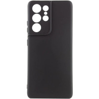 Накладка (з мікрофіброю) Silicone Cover Lakshmi Full Camera для Samsung S22 Ultra- чорний