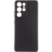 Накладка (з мікрофіброю) Silicone Cover Lakshmi Full Camera для Samsung S22 Ultra- чорний