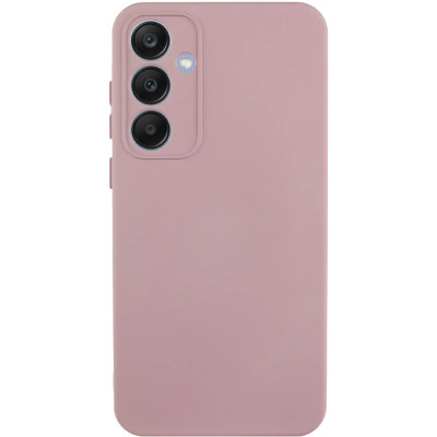 Накладка (з мікрофіброю) Silicone Cover Lakshmi Full Camera для Samsung S24 / Samsung S25- рожевий пісок