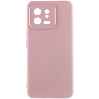 Накладка (з мікрофіброю) Silicone Cover Lakshmi Full Camera для Xiaomi 13T Pro / 13T- рожевий пісок