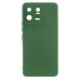 Накладка (з мікрофіброю) Silicone Cover Lakshmi Full Camera для Xiaomi 13T Pro / 13T- темно-зелений