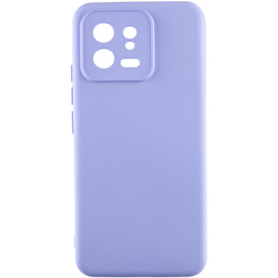 Накладка (з мікрофіброю) Silicone Cover Lakshmi Full Camera для Xiaomi 13T Pro / 13T- бузковий