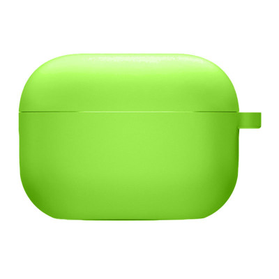 Чохол силіконовий для AirPods Pro 2 / Pro з мікрофіброю- салатовий