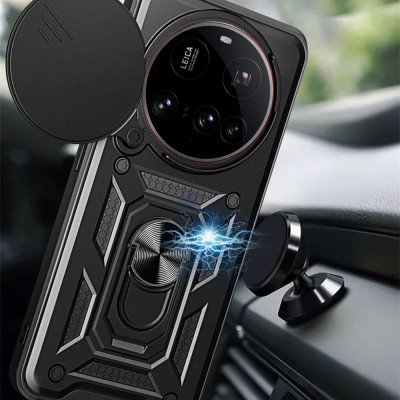 Протиударний чохол Camshield Serge Ring для Xiaomi 15 Ultra- чорний Протиударний чохол Camshield Serge Ring для Xiaomi 15 Ultra- чорний