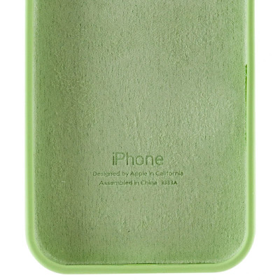Накладка (з мікрофіброю) Silk Full Protective для iPhone 16e / iPhone 17e- сосново-зелений