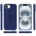 Накладка (з мікрофіброю) Silk Full Protective для iPhone 16e / iPhone 17e- синій