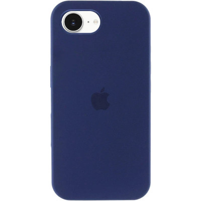 Накладка (з мікрофіброю) Silk Full Protective для iPhone 16e / iPhone 17e- синій