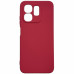 Накладка (з мікрофіброю) GETMAN Liquid Silk Full Camera для Infinix Smart 9 4G / Hot 50i- темно-червоний
