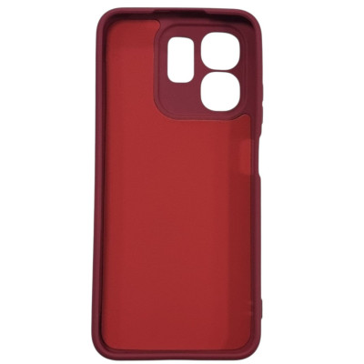 Накладка (з мікрофіброю) GETMAN Liquid Silk Full Camera для Infinix Smart 9 4G / Hot 50i- темно-червоний Накладка (з мікрофіброю) GETMAN Liquid Silk Full Camera для Infinix Smart 9 4G / Hot 50i- темно-червоний