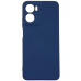 Накладка (з мікрофіброю) GETMAN Liquid Silk Full Camera для Motorola Moto G05 / E15 4G- темно-синій