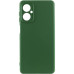 Накладка (з мікрофіброю) GETMAN Liquid Silk Full Camera для Motorola Moto G14- темно-зелений