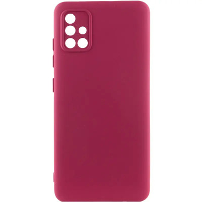 Накладка (з мікрофіброю) GETMAN Liquid Silk Full Camera для Samsung A51 / A515- марсала Накладка (з мікрофіброю) GETMAN Liquid Silk Full Camera для Samsung A51 / A515- марсала