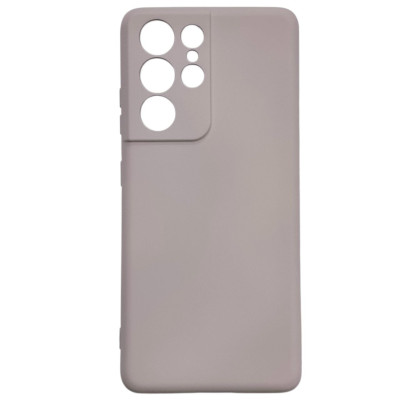 Накладка (з мікрофіброю) GETMAN Liquid Silk Full Camera для Samsung S21 Ultra- пастельно-рожевий Накладка (з мікрофіброю) GETMAN Liquid Silk Full Camera для Samsung S21 Ultra- пастельно-рожевий