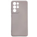 Накладка (з мікрофіброю) GETMAN Liquid Silk Full Camera для Samsung S21 Ultra- пастельно-рожевий