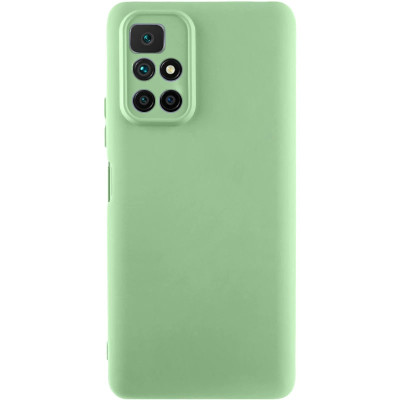 Накладка (з мікрофіброю) GETMAN Liquid Silk Full Camera для Xiaomi Redmi 10- фісташковий Накладка (з мікрофіброю) GETMAN Liquid Silk Full Camera для Xiaomi Redmi 10- фісташковий