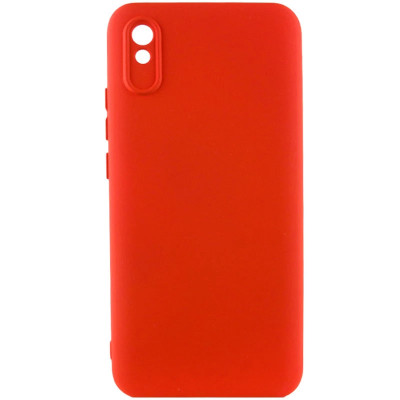 Накладка (з мікрофіброю) GETMAN Liquid Silk Full Camera для Xiaomi Redmi 9A- червоний Накладка (з мікрофіброю) GETMAN Liquid Silk Full Camera для Xiaomi Redmi 9A- червоний