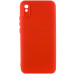 Накладка (з мікрофіброю) GETMAN Liquid Silk Full Camera для Xiaomi Redmi 9A- червоний