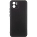 Накладка (з мікрофіброю) GETMAN Liquid Silk Full Camera для Xiaomi Redmi A1 / A2- чорний