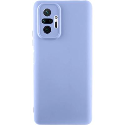 Накладка (з мікрофіброю) GETMAN Liquid Silk Full Camera для Xiaomi Redmi Note 10 Pro / Note 10 Pro Max- бузковий Накладка (з мікрофіброю) GETMAN Liquid Silk Full Camera для Xiaomi Redmi Note 10 Pro / Note 10 Pro Max- бузковий