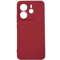 Накладка (з мікрофіброю) GETMAN Liquid Silk Full Camera для Xiaomi Redmi Note 14 4G (UA/Europe)- темно-червоний Накладка (з мікрофіброю) GETMAN Liquid Silk Full Camera для Xiaomi Redmi Note 14 4G (UA/Europe)- темно-червоний
