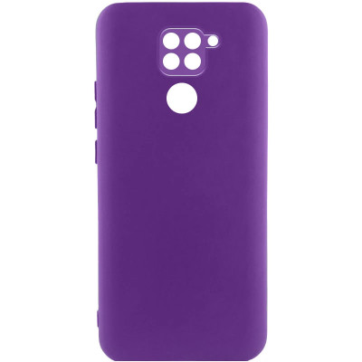 Накладка (з мікрофіброю) GETMAN Liquid Silk Full Camera для Xiaomi Redmi Note 9- фіолетовий Накладка (з мікрофіброю) GETMAN Liquid Silk Full Camera для Xiaomi Redmi Note 9- фіолетовий
