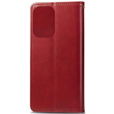 Чохол-книжка GETMAN Gallant шкіряний для Motorola Moto G05 / E15- червоний