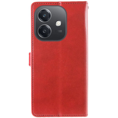 Чохол-книжка GETMAN Gallant шкіряний для Oppo A3 4G / A3x 4G/ A40m- червоний Чохол-книжка GETMAN Gallant шкіряний для Oppo A3 4G / A3x 4G/ A40m- червоний