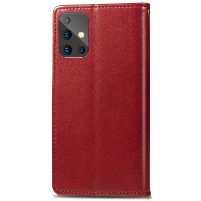 Чохол-книжка GETMAN Gallant шкіряний для Samsung A51 / A515- червоний Чохол-книжка GETMAN Gallant шкіряний для Samsung A51 / A515- червоний