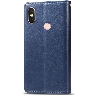 Чохол-книжка GETMAN Gallant шкіряний для Xiaomi Redmi Note 5 Pro- синій