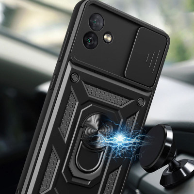 Протиударний чохол Camshield Serge Ring для Samsung A04 / M13 5G- чорний Протиударний чохол Camshield Serge Ring для Samsung A04 / M13 5G- чорний