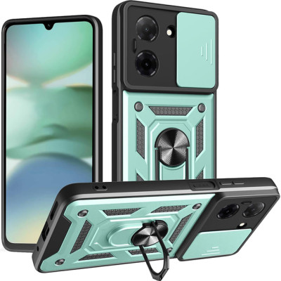 Протиударний чохол Camshield Serge Ring для Xiaomi Redmi A5 / Poco C71- зелений Протиударний чохол Camshield Serge Ring для Xiaomi Redmi A5 / Poco C71- зелений