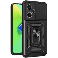 Протиударний чохол Camshield Serge Ring для Xiaomi Poco M6 Pro 5G- чорний
