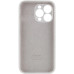Накладка (з мікрофіброю) Silk Full Camera для iPhone 12 Pro Max- білий