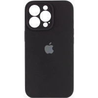 Накладка (з мікрофіброю) Silk Full Camera для iPhone 12 Pro Max- чорний